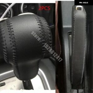 日産 キャシュカイ J10 2008 2009 2010 ~ 2015 オートマチックトランス ミッション レザー ギア シフト カバー ギア レバー カバー カーアクセサリー - 2pcs