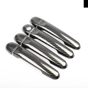 日産 ヴァーサ セダン ラティオ アルメーラ ルノー スカーラ 2012~2019 カーボン クローム カー ドアハンドル カバー トリム スタイリング アクセサリー - model 2