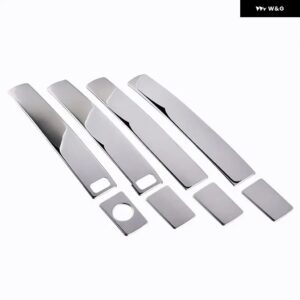 日産 キャシュカイ 2007 - 13 ステンレス ドアハンドル カバー トリム セット カーアクセサリー オーバーレイ - 2 Buttons