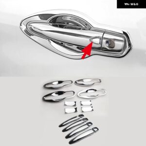 日産 キャシュカイ J11 2014 - 19 2021 クローム カー ドアハンドル カバー パッド ステッカー モールディング スタイリング アクセサリー - handle bowl 2 button
