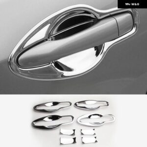 日産 キャシュカイ J11 2014 - 19 2021 クローム カー ドアハンドル カバー パッド ステッカー モールディング スタイリング アクセサリー - bowl