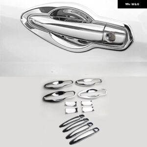 日産 キャシュカイ J11 2014 - 19 2021 クローム カー ドアハンドル カバー パッド ステッカー モールディング スタイリング アクセサリー - handle-bowl 0 button