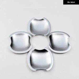 日産 キャシュカイ J10 2007 - 13 カーボン クローム カー ドアハンドル カバー ステッカー スタイリング アクセサリー - silver bowl