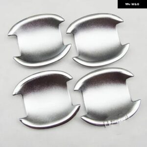 日産 キューブ 2009 - 2016 ジューク 2011-2018 ヴァーサ 2012-2018 日産 ノート E12 2013-2019 カーボン車 ドアハンドル カップボウルカバー - Silver