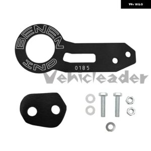 汎用 レーシングアルミ 合金リア牽引フック カスタム牽引フック ホンダ シビック トレーラーヒッチアクセサリー - black