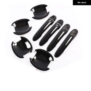 日産 キューブ Z12 2009 -2017 ブラッククローム カー ドアハンドル カバー トリム ステッカー カー スタイリング アクセサリー - model 10