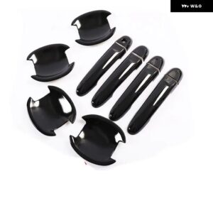 日産 キューブ Z12 2009 -2017 ブラッククローム カー ドアハンドル カバー トリム ステッカー カー スタイリング アクセサリー - model 9