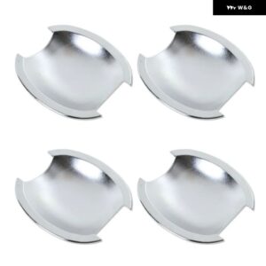 日産 キューブ Z12 2009 -2017 ブラッククローム カー ドアハンドル カバー トリム ステッカー カー スタイリング アクセサリー - model 5