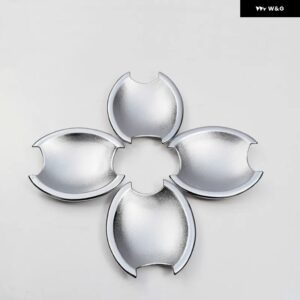 日産 アルティマ 2007-2012 光沢ブラッククローム カー ドアハンドル カバー ステッカー スタイリング アクセサリー - silver bowl