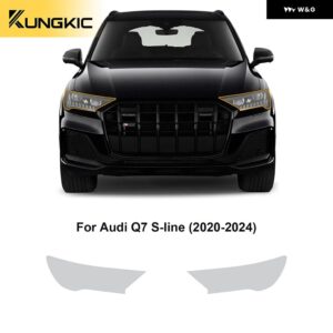 傷防止 プレカット TPU キット 8.5ミル アウディ Q7 S LINE 2020-2024 ヘッドライト リアビューフィルム カーペイント フィルム - headlight film