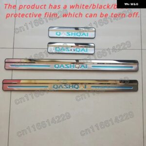 日産 キャシュカイ 2007-2019 J10 J11 ステンレス ミラー ドアシル/ スカッフプレート /スレッショルド 4個 - J10
