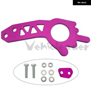 汎用 カーリア牽引フック アルミ 合金 リア牽引フック 自動車牽引ストラップ/牽引ロープ/フック バンパー トレーラーフック牽引ツール - Purple