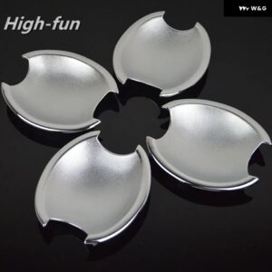 日産 キューブ Z11 2002 - 2008 光沢ブラック カー ドアハンドル カバー トリム カー スタイリング ステッカー オーバーレイ アクセサリー - silver bowl