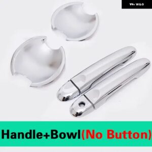 日産 JUKE 2010-2019 高級クローム ドアハンドル カバー インフィニティ ESQ 2011 - 14 アクセサリー ステッカー カー スタイリング - 0 button handle bowl