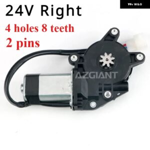 汎用 4穴8トゥース車窓 エンジン DCモーター電動ガラスリフターモーターDC 12V / 24Vカーパーツ - 1 piece C 24V Right
