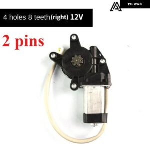 汎用 4穴8トゥース車窓 エンジン DCモーター電動ガラスリフターモーターDC 12V / 24Vカーパーツ - 1 piece A 12V Right