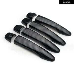 日産 X-TERRA 2017 - 22 XTERRA カーボン カー ドアハンドル ボウルカバー スタイリング アクセサリー ステッカー - handle 0 button