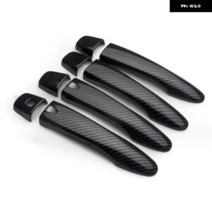 日産 X-TERRA 2017 - 22 XTERRA カーボン カー ドアハンドル ボウルカバー スタイリング アクセサリー ステッカー - handle 2 buttons