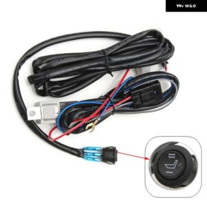 汎用 12V 内蔵カーシートヒーターキット シート カーボン/ 合金 ワイヤー 高速加熱 パッド 丸型 コントロール スイッチ オートシート - Only 1 Switch Kit