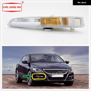 フロント バンパー ウィンカーライト パサート CC 2008 - 12カー スタイリング フロント ウィンカーランプ シェル バルブ 無 - 1pc Right Side