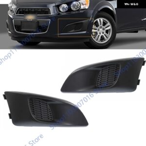 フロント バンパー フォグランプ グリル シボレー ソニック2012-2016 96694767 フォグランプ カバー ヘッドライト グリル フリル トリム シェード - Left and Right