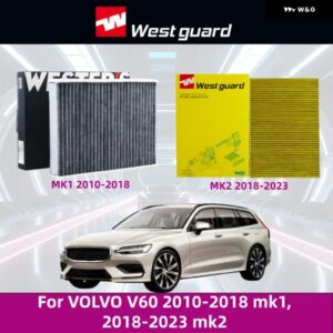 VOLVO V60 2010-2018 MK1 2018-2023 MK2 キャビンエア フィルター エアコン カーリフレッシャー カーアクセサリー