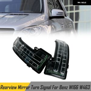メルセデス ベンツ G M R クラス W463 W166 W251 X164 X166 GL GLS 2015-2019 車用LEDバックミラー ウィンカーライト カーランプ - Left Side