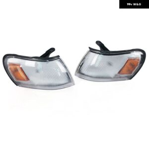 トヨタ カローラ AE100 E100 AE101 1993 - 97 フロントコーナーランプカバー ウィンカーライト バルブ 無 81611-12530 - Clear Lens-1Pair