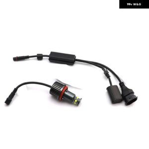 エンジェルアイズ 120W H8 スーパーホワイト 6000K リングLEDライト BMW 2007-2010 Xシリーズ E70 X5 LCI以前 超高輝度 - 1pc White Color