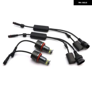 エンジェルアイズ 120W H8 スーパーホワイト 6000K リングLEDライト BMW 2007-2010 Xシリーズ E70 X5 LCI以前 超高輝度 - 2pc white color