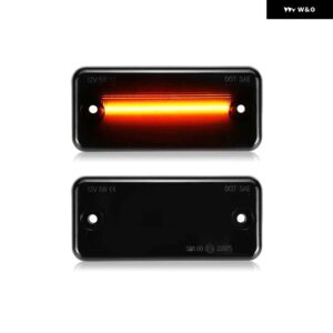 フィアット デュカート シトロエン リレー プジョー ボクサー ルノー マグナム ミッドライナー プレミアム トラック ボルボ FE FL LEDサイドマーカーランプ - Smoked Lens