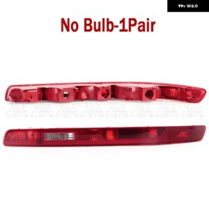 車用リア バンパー ブレーキライト ウィンカーライト リフレクター ストップライト リバースランプ フォグランプ アウディ Q7 2006-2015 4L0945096A - No Bulb-1Pair
