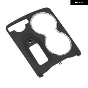 オートセンター コンソール カップ ホルダー 装飾 カバー 2046800307は メルセデスC クラス GLK クラス アームレスト ボックス パネル に適合 - Black for GLKClass