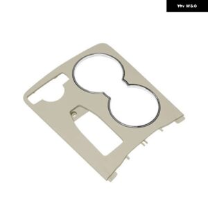 オートセンター コンソール カップ ホルダー 装飾 カバー 2046800307は メルセデスC クラス GLK クラス アームレスト ボックス パネル に適合 - Beige for CClass