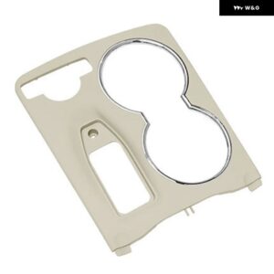 オートセンター コンソール カップ ホルダー 装飾 カバー 2046800307は メルセデスC クラス GLK クラス アームレスト ボックス パネル に適合 - Beige for GLKClass