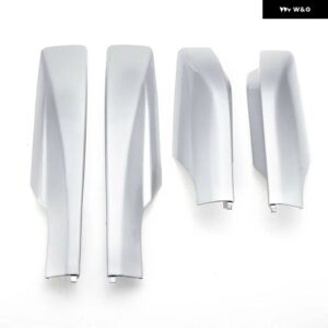 4個 ブラックルーフラックレールエンドキャップ カバー シェル トヨタ RAV4 XA30 2006-2012 カーパーツ - Silver