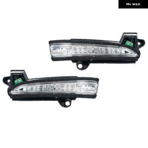 フォード モンデオ/フュージョン 2013 2014-2020 米国版 車用 バックミラー サイドミラー ライト ウィンカー LEDライト アウター ウィングミラー ランプ - A Pair