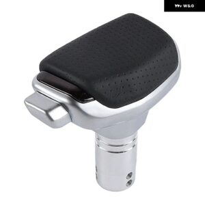 車内 インテリア アップグレード 自動 シフター 自動 シフト ノブ 耐腐食性 快適なドライブ 簡単取り付け - perforated leather