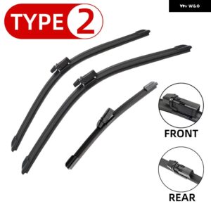 フォード エコスポーツ 2013-2016 22インチ+16インチ+11インチ フロントリア ワイパー ブレード ブラシカッター 車用アクセサリー 2013 - 16 - Type 2