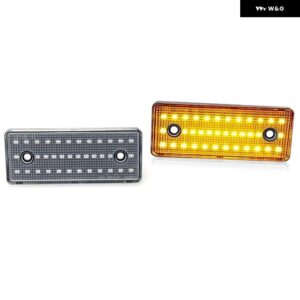 ベンツ スプリンター 1995-2006 VW LT 1996-2006 ダッジ スプリンター 2500/3500 2001-2006 LED サイドマーカーランプ アンバー ライト - Clear Lens
