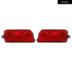 レッドレンズ テール ブレーキライト テールライト ジープ グランド チェロキー 2005-2010 フォグランプ リア バンパー リフレクター ライト バルブ 無 - 1 Left and 1 Right