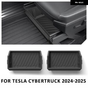 テスラ サイバー トラック 2024 ドアハンドル / シート下 収納 ボックス / ドア 収納 オーガナイザー トレイ 内装アクセサリー - Under Seat Tray
