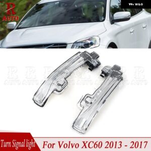 バックミラー ウィンカーライト レンズ サイドミラー インジケーター ランプ 31371879 ボルボ XC60 2013 - 17 - 1 Left and 1 Right