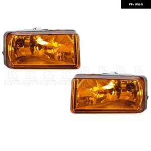 フロント バンパー フォグランプ GM2593160 GM2592160 シボレー シボレー シルバラード 2500HD 3500HD タホ サバーバン アバランチ 2007-2013 - Yellow Lens-1Pair