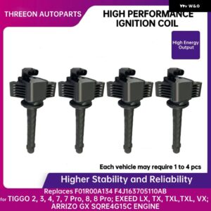 CHERY TIGGO モデル KAIYI モデル 1.5T 1.5L SQRE4G15C エンジン 1/4個 THREEON イグニッション コイル IC2400 F01R00A134 F4J163705110AB - 1 PC