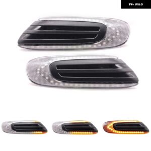 MINI COOPER F55 F56 F57 2014-2017 クリアイエロースモークレンズ LEDサイドマーカーランプ フェンダーウィンカー ダイナミック アンバー ライト - Clear Dynamic Amber