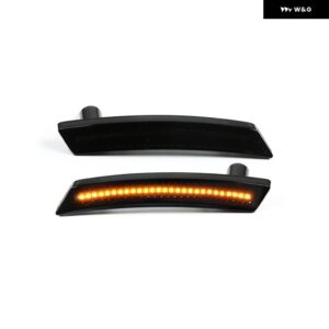 MINI COOPER R55 R56 R57 R58 R59 R60 R61 スモークレンズ LED サイドマーカーランプ アンバー フロント レッド リアサイドフェンダーライト - Amber Front