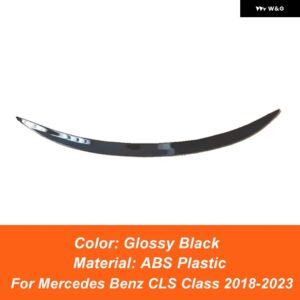 メルセデス ベンツ CLS クラス C257 CLS300 CLS350 CLS260 AMG 2018-2023 リア トランク リッド カースポイラー ウィング - Glossy Black