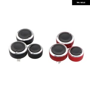 スタイリング 合金 エアコン ノブ AC ノブ 日産 ティーダ VN200 リヴィナ 2004 - 2010 シルフィ 2012 - black