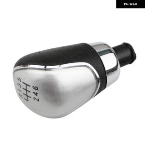 6速 マニュアル 車用ギアヘッド シフト ノブ フォード フォーカス 2 3 MK2 MK3 2005 - 2013 C-MAX KUGA FIESTA S-MAX B-MAX GALAXY - Silver 6 Speed